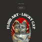 Fluid Art Handmade Plaster Lucky Cat-Hera Concept House Limited