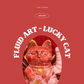 Fluid Art Handmade Plaster Lucky Cat-Hera Concept House Limited