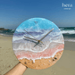 Custom Ocean Wave Resin Art Timepiece-Hera Concept House Limited