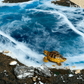 Sea Turtle In The Ocean (Ocean Wave Resin Art Painting)-Hera Concept House Limited