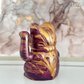 Fluid Art Plaster Lucky Cat (Mulberry/Gold)-Hera Concept House Limited