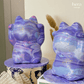 Custom Fluid Art Japanese White Ceramic Lucky Cat-Hera Concept House Limited